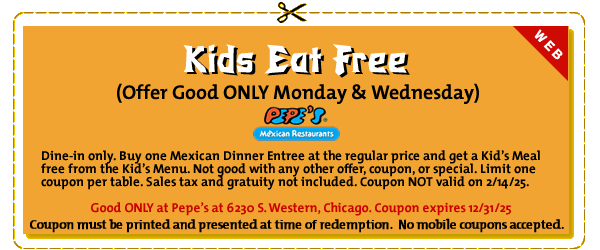 Kids Eat Free Mexican